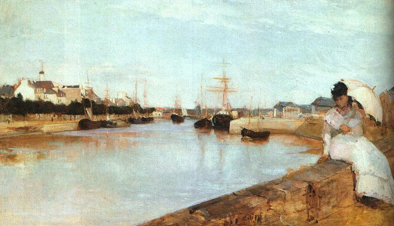 Berthe Morisot The Harbor at Lorient Sweden oil painting art